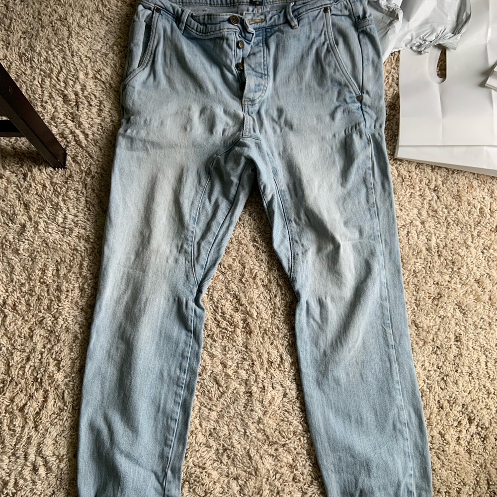 Zanerobe Denimo Size 32 Joggers Blue